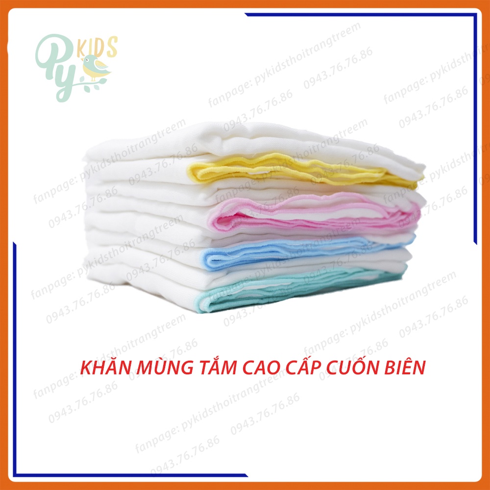 khăn sữa / khăn mùng tắm cao cấp cuốn biên loại 1 cho bé