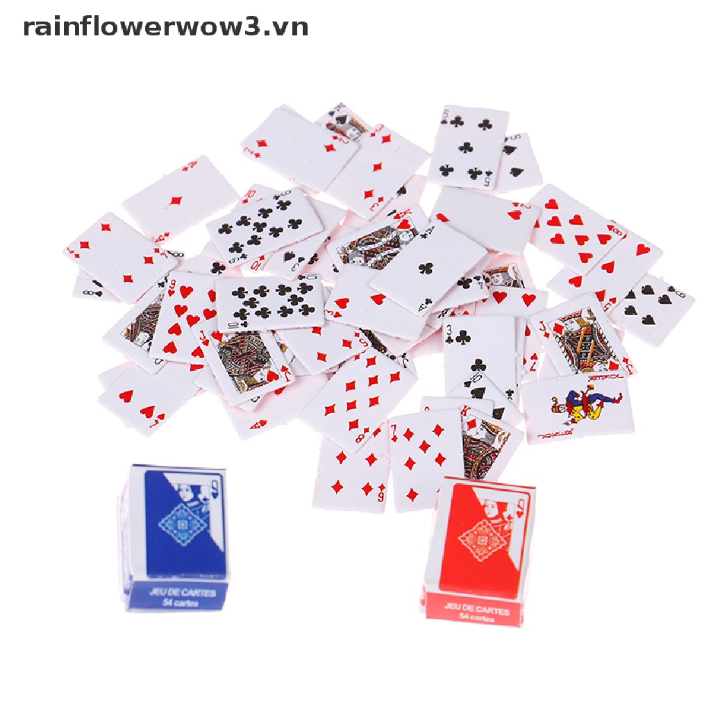 Bộ Thẻ Bài mini Dễ Thương Trang Trí Nhà Búp Bê