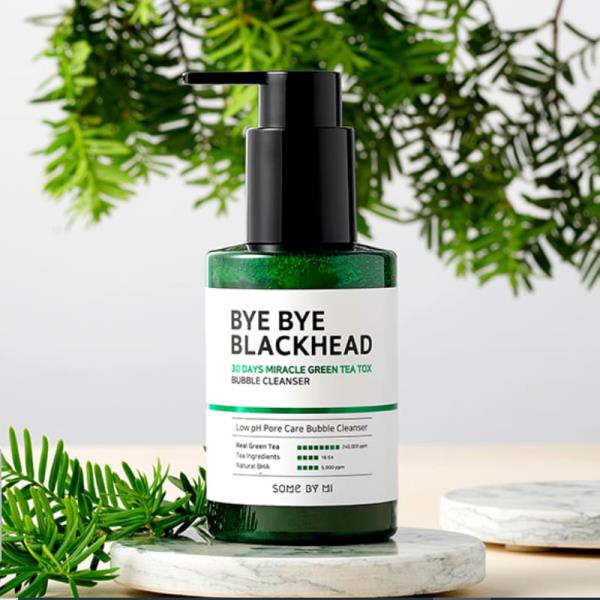 Sữa Rửa Mặt Tạo Bọt Some By Mi Bye Bye Blackhead 30 Days Miracle Green Tea Tox Bubble Cleanser 120g