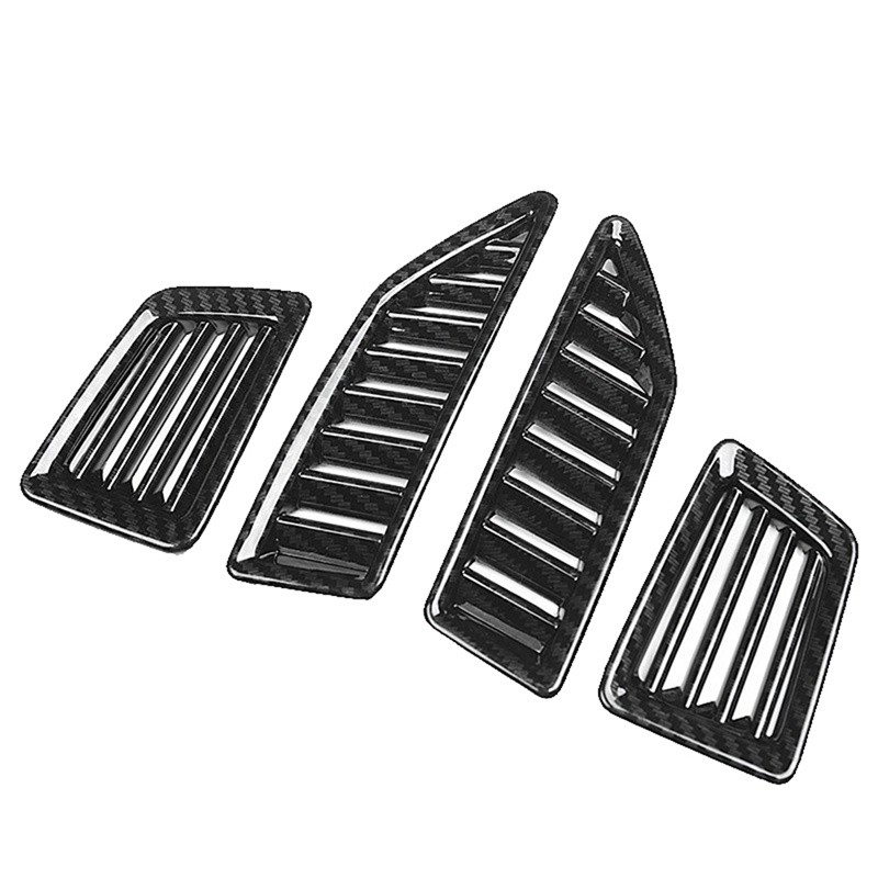 Ốp Viền Máy Điều Hòa Xe Hơi Ford Ranger 2015-2021 Chất Liệu Sợi Carbon ABS