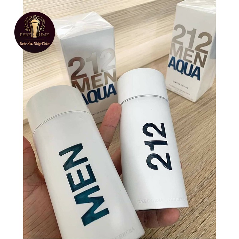 Nước hoa nam Carolina Herrera 212 Men Aqua tươi mới, hấp dẫn, trẻ trung - 100ml