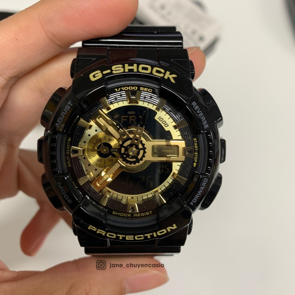 Đồng hồ nam Casio G-Shock GA110 màu vàng  số hiệu GA110GB