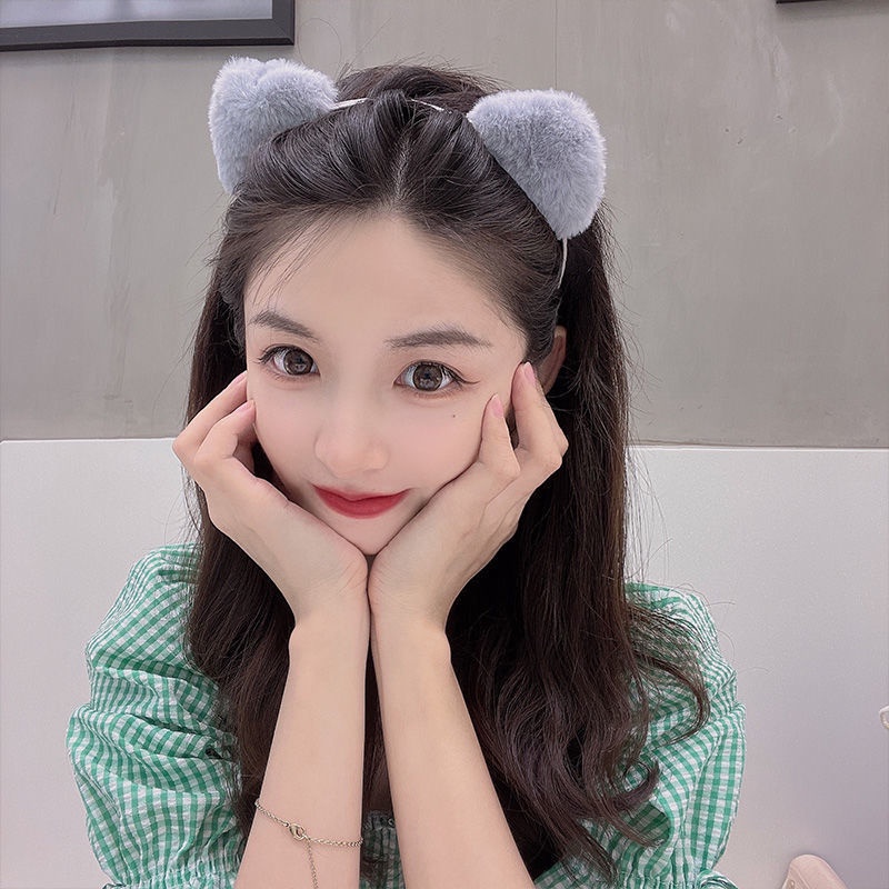 Cài tóc tai mèo dễ thương thời trang Hàn Quốc cho nữ