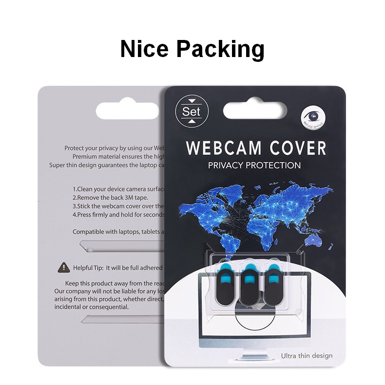 Miếng Dán Webcam Bằng Kim Loại Siêu Mỏng Chống Trượt Chống Bụi Thông Dụng Cho Laptop / PC / Macbook