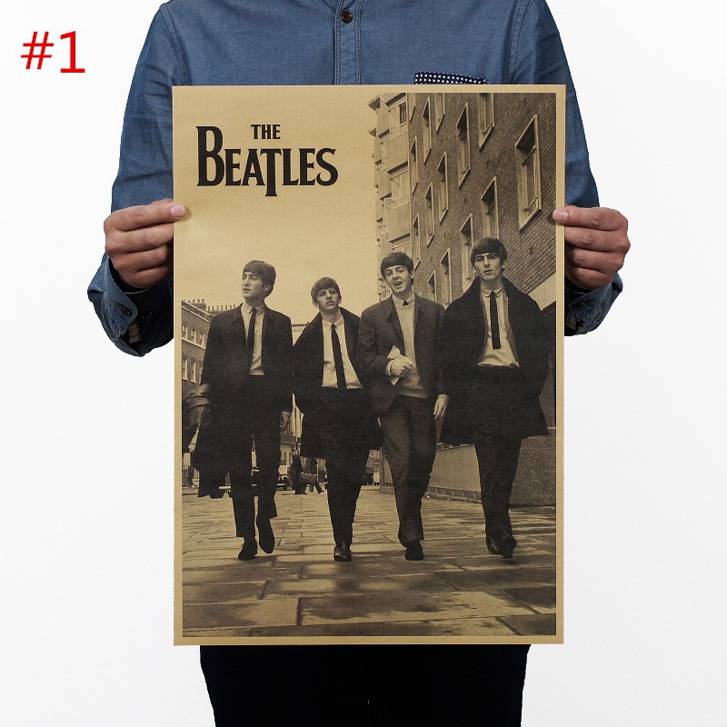 Poster in hình nhóm nhạc The Beatles độc đáo
