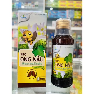 Siro Ong Nâu - 100ml - hỗ trợ các triệu chứng ho, rát họng, khản tiếng