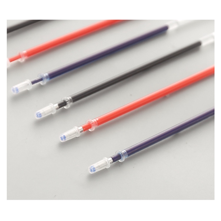 Ruột bút gel ngòi 0.5mm - 10 cái - màu xanh , đen , đỏ - Ruột bút mực gel cao cấp - MIYABI STORE