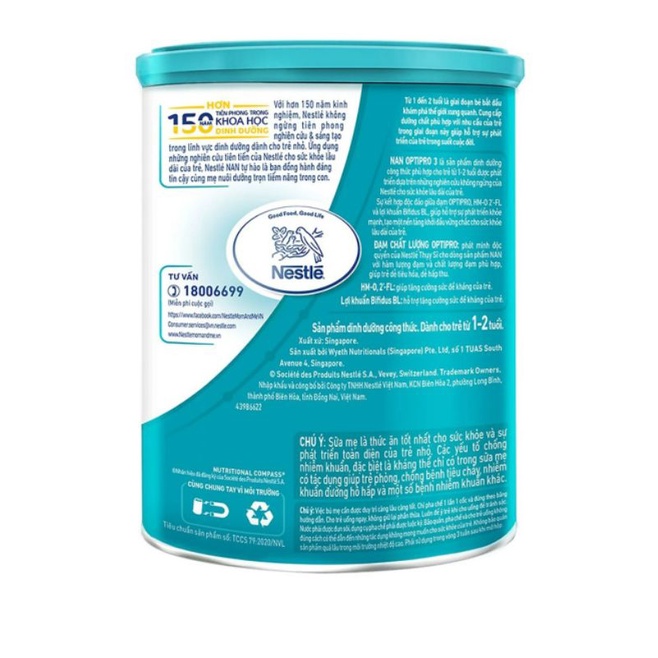 Sữa Bột Nestlé NAN OPTIPRO HM-O 3 1.7kg (date t5/23)