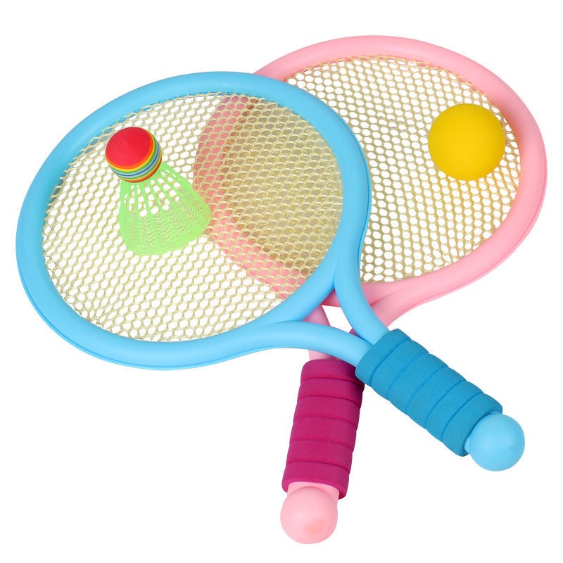 Bộ vợt tennis và cầu lông kèm 2 quả cầu chất lượng cao cho trẻ em vận động thể thao và giải trí