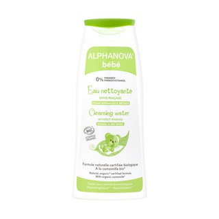 Nước vệ sinh mặt và cơ thể hữu cơ cho bé không cần rửa lại Alphanova 200ml
