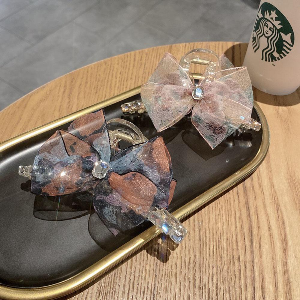 Kẹp Tóc Hình Nơ Phối Ren Thời Trang Cho Nữ