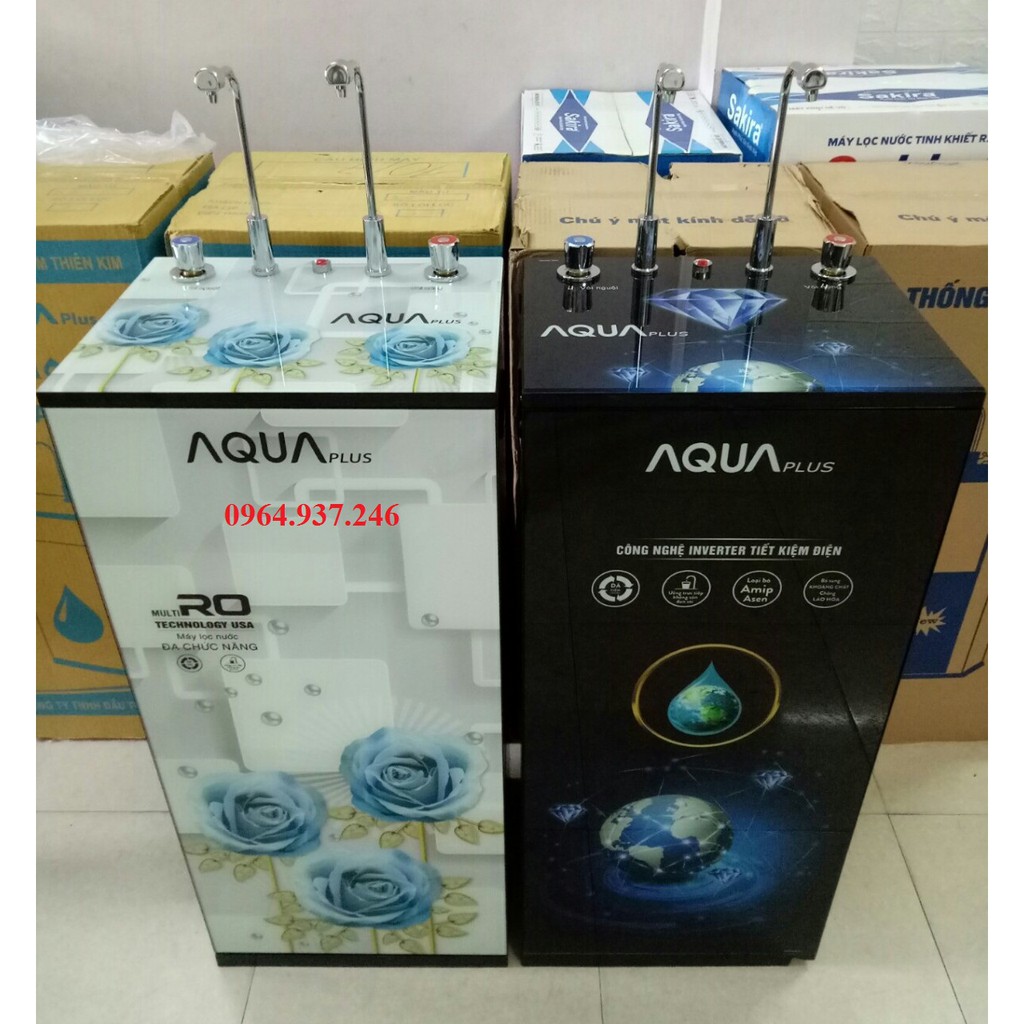 Máy lọc nước Nóng Nguội 2 vòi AQua Plus 9 10 11 Cấp