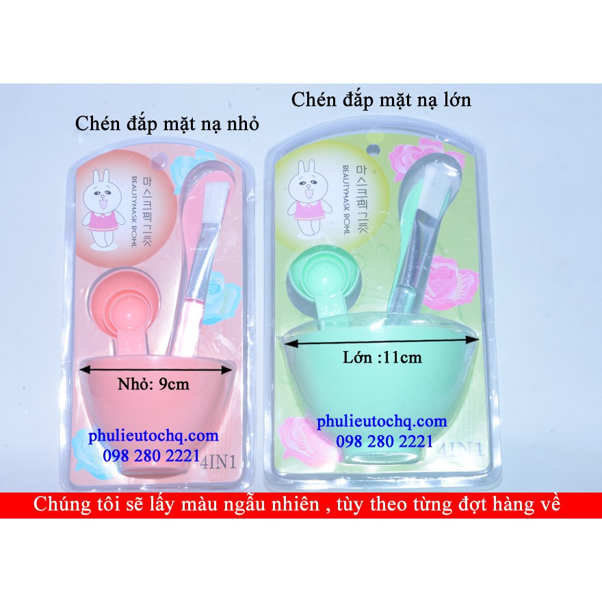 Bộ chén cọ đắp mặt nạ