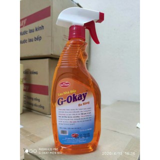 Nước tẩy lau nhà bếp đa năng g okay 600ml