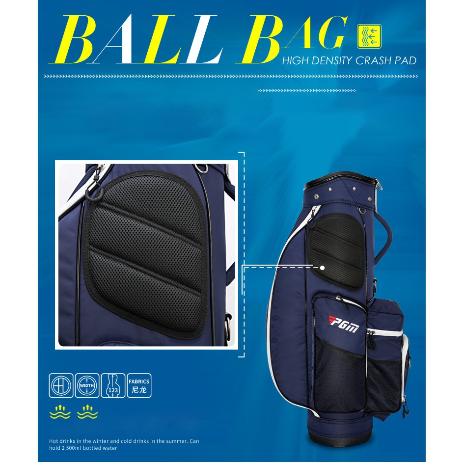 TÚI GẬY GOLF SIÊU NHẸ - PGM LIGHT WEIGHT GOLF BAG - QB050