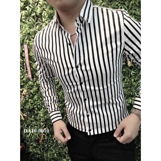 Sơ mi kẻ sọc đen trắng