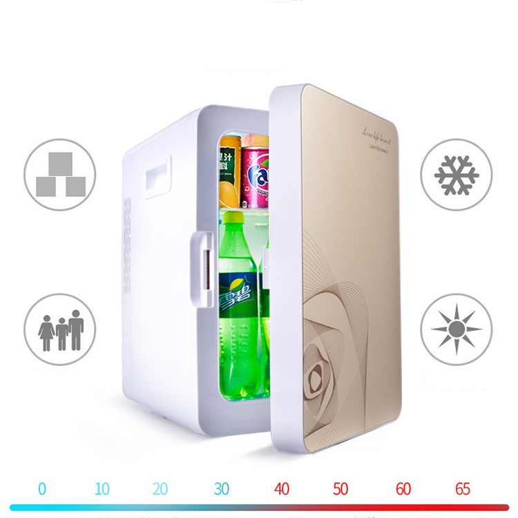 [ẢNH THẬT] Tủ lạnh mini 20L 42X27X33cm, 2 chiều nóng lạnh, Bảo quản đồ ăn Mỹ phẩm
