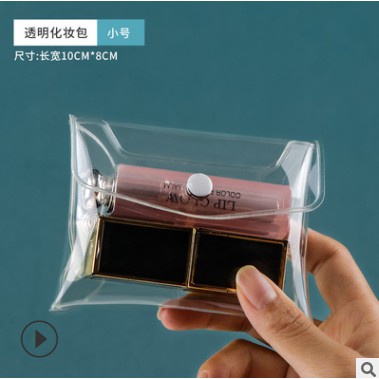 Túi Nhựa PVC Trong Suốt Đựng Cọ Trang Điểm Tiện Dụng