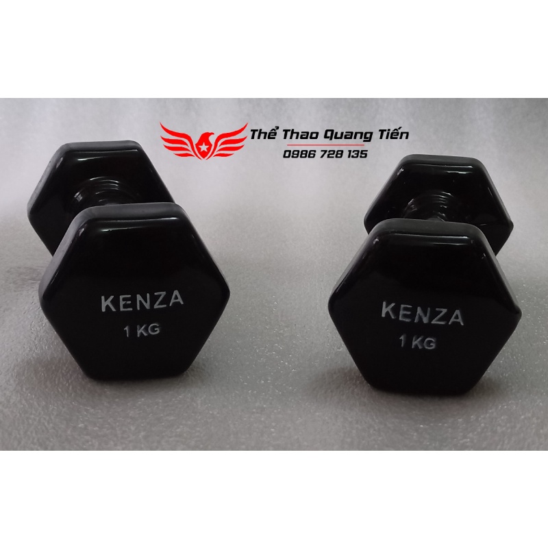 Tạ tay cao su cao cấp Kenza 1 kg (giá 1 quả)