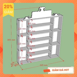 tủ đựng Sơn Nail 6 tầng (thay tên Free)
