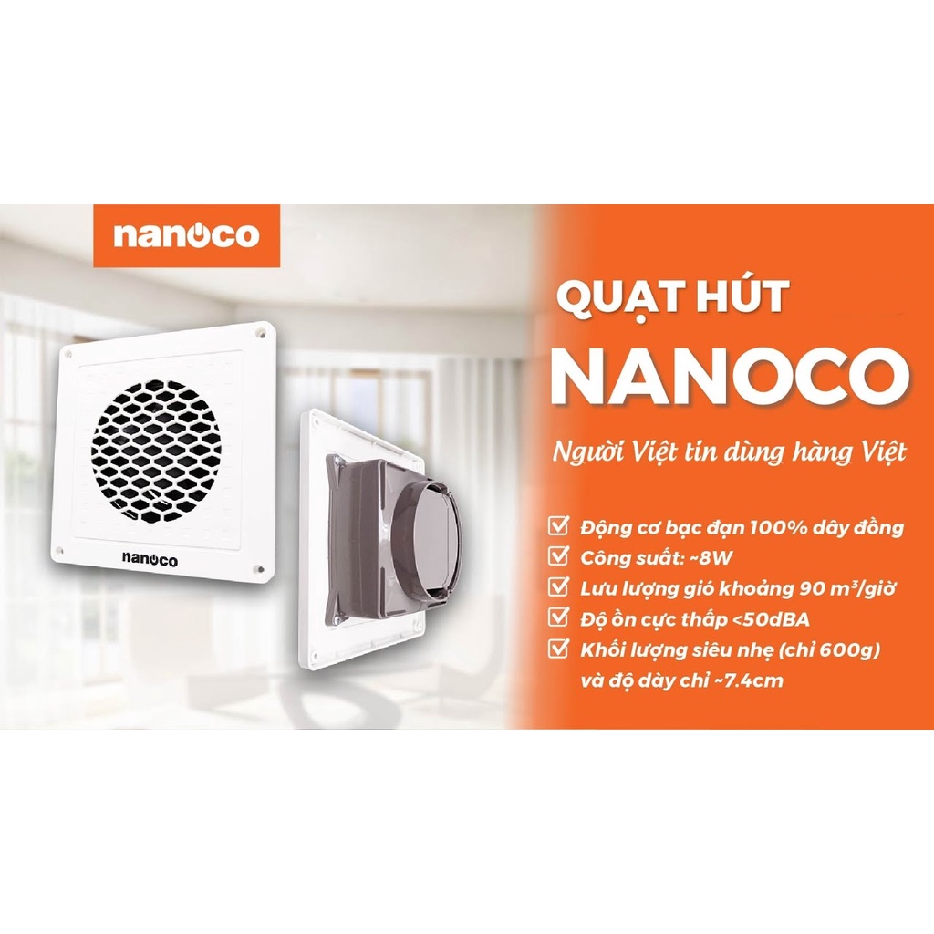 Quạt hút âm trần Nanoco NMV1421