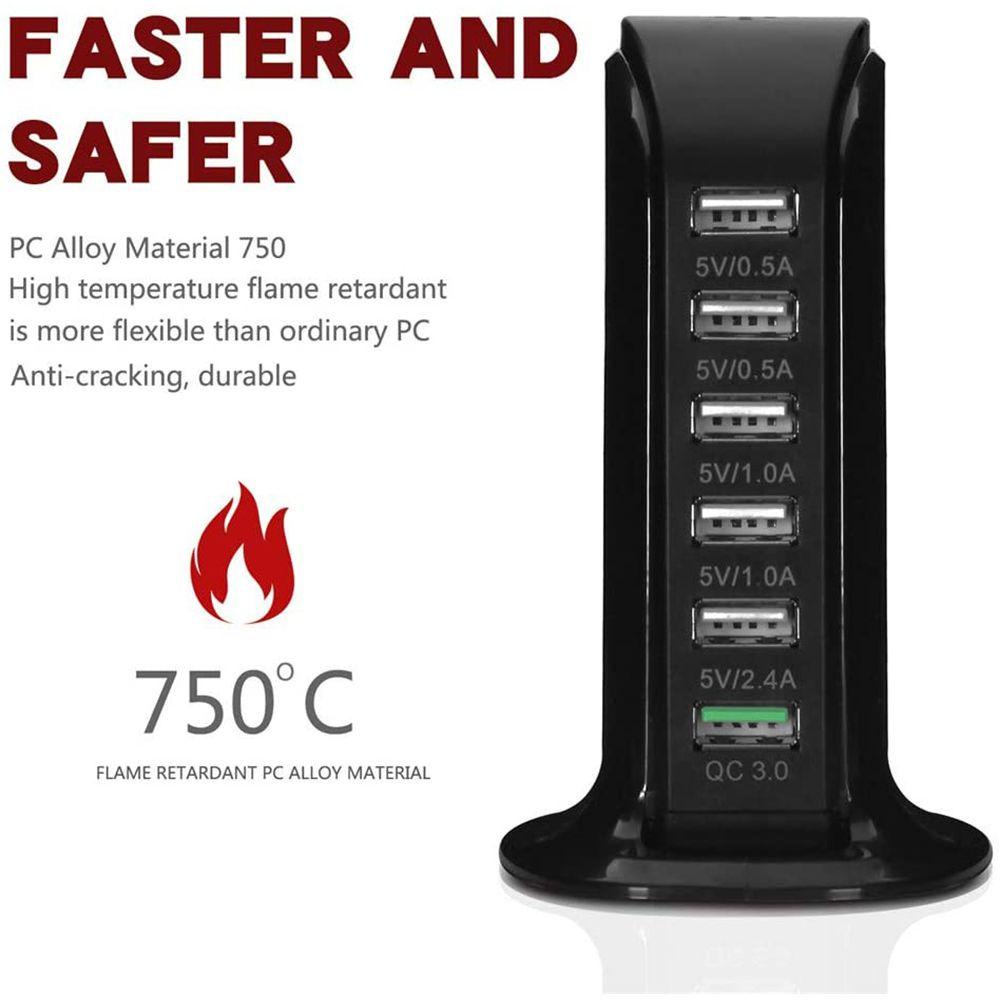 Trạm Sạc Nhanh SHOUKEY Nhiều Cổng 5V 6A 30W Cho Điện Thoại / Máy Tính Bảng