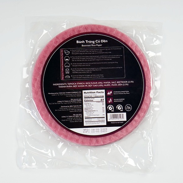 Bánh Tráng MeKong River Củ Dền 22cm (Eatclean)