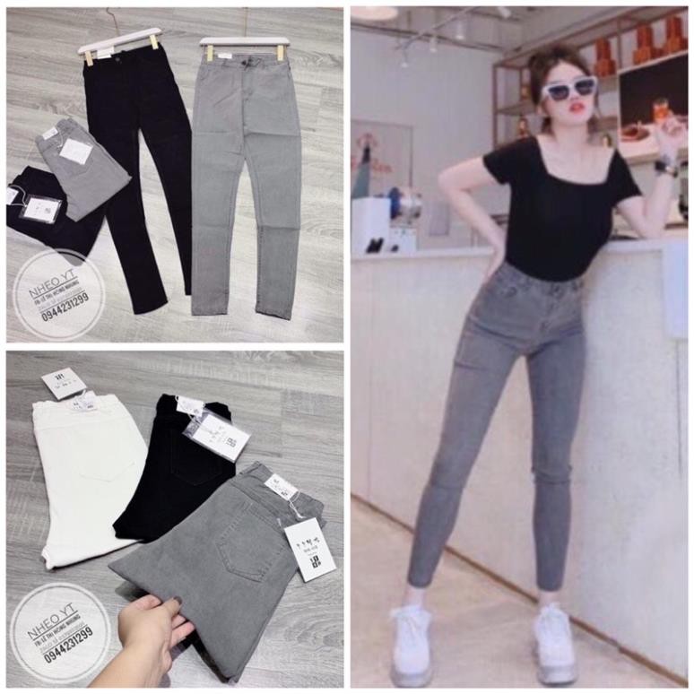 Quần Bò Giấy 💖 Dáng Legging Ôm !