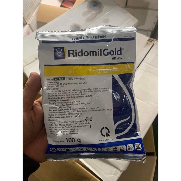 Thuốc trừ nấm bệnh Ridomin gold 100g