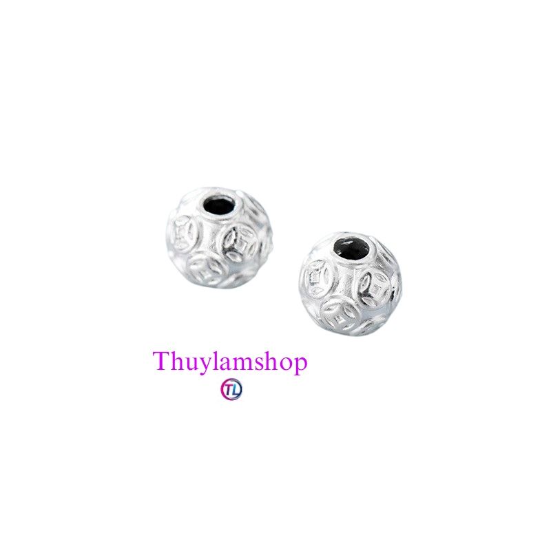 Charm bi bạc kim tiên 8li bạc s925 vĩnh viễn bảo hành bạc