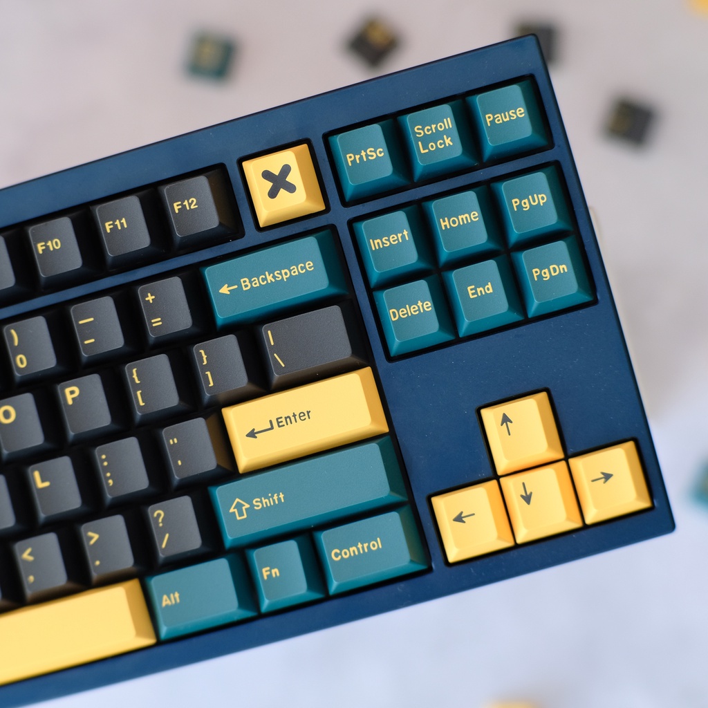 Bộ bàn phím cơ Aifei PBT 173 phím màu xanh lá cây cho Cherry MX Switch