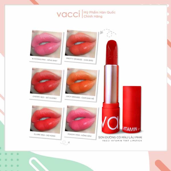Son dưỡng Vacci Vitamin Tint Lipstick có màu lâu phai cao cấp