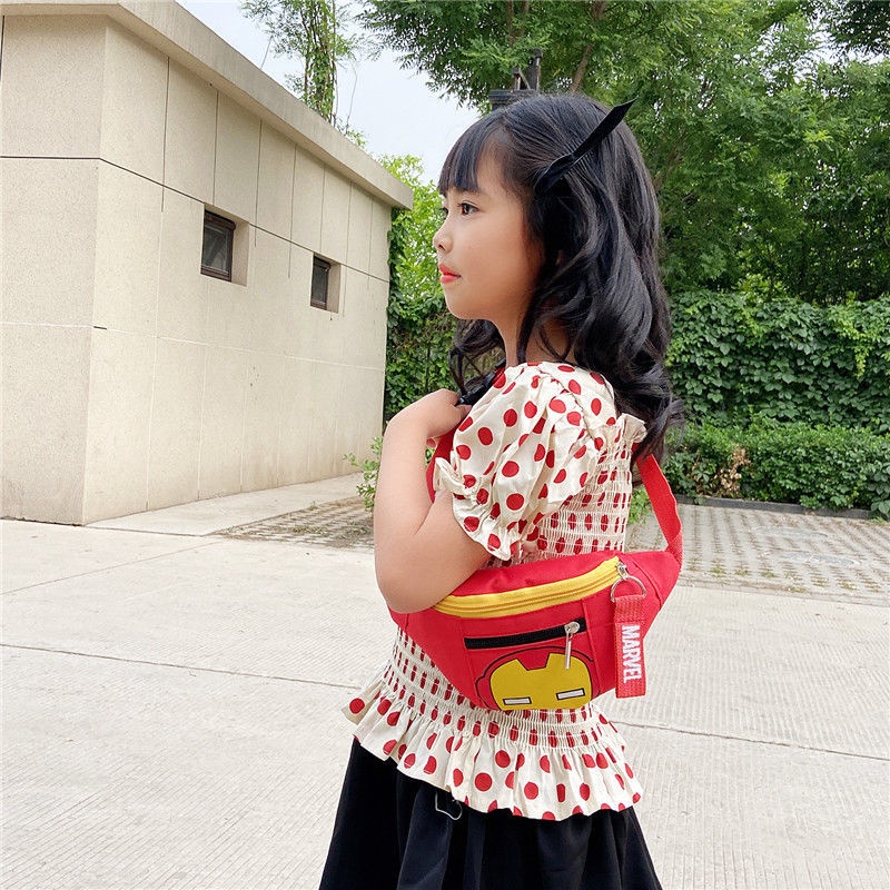 Spiderman Túi đeo chéo ngực thời trang cho bé / Bóng đá Túi ngực / Không thấm nước túi trước ngực