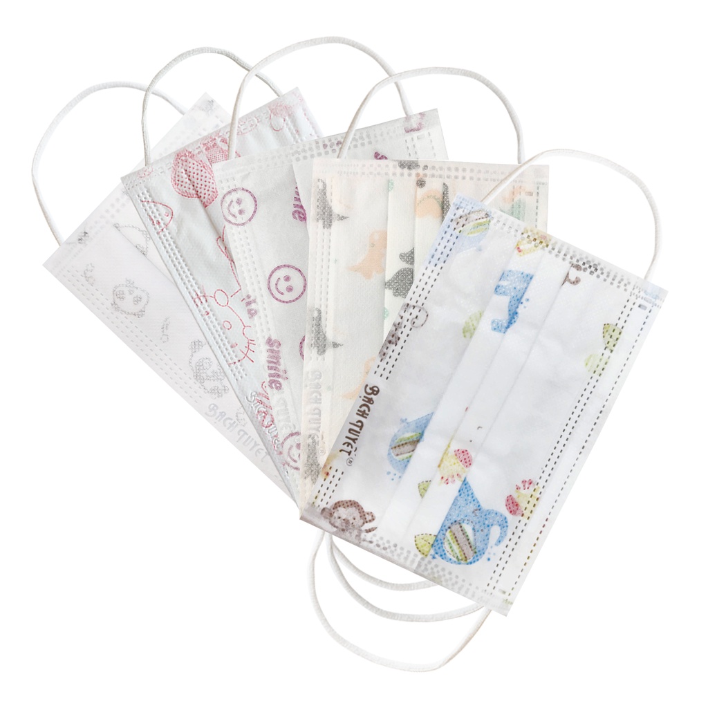 Khẩu trang 3 lớp cho trẻ em từ 6 đến 11 tuổi Bông Bạch Tuyết