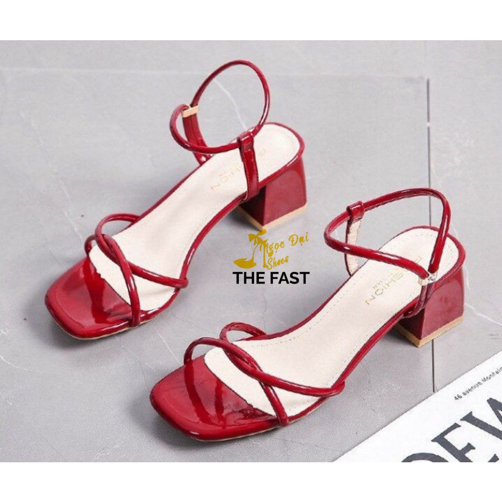 Giày xăng đan cao gót thô 5cm thời trang NĐ232