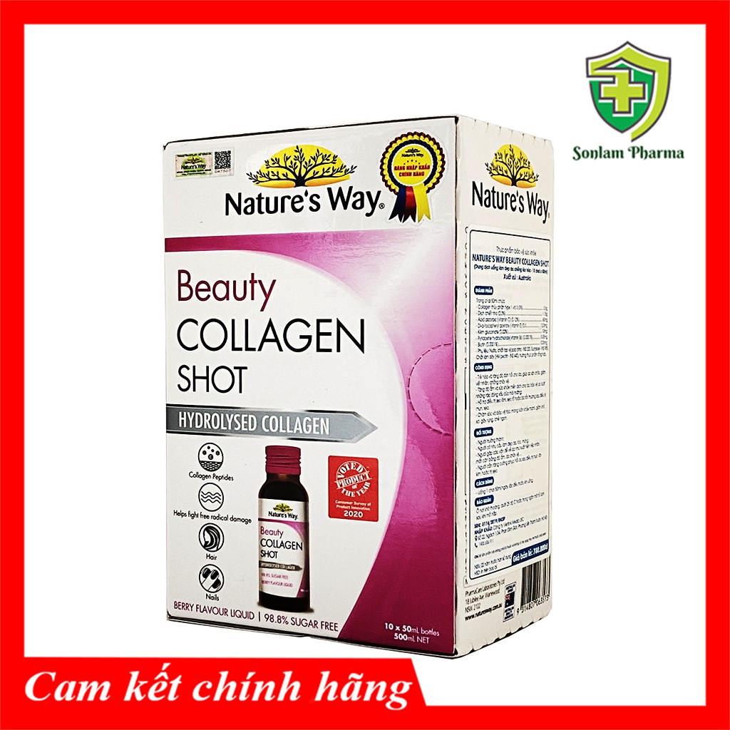 Nature’s Way Beauty Collagen Shot Hộp (10 Chai*50ml) - Giữ Gìn Vẻ Đẹp Thanh Xuân