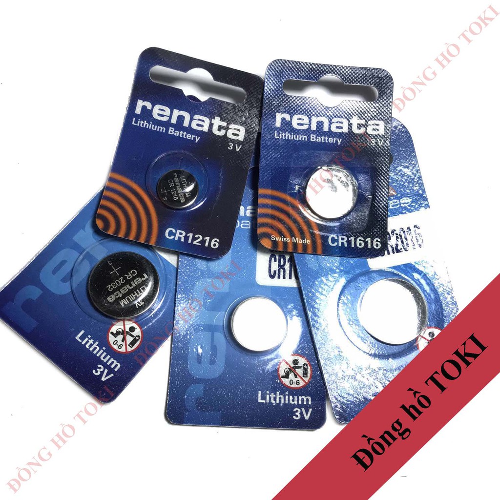 Pin đồng hồ renata thụy sỹ loại 3V- Vỉ 1 viên