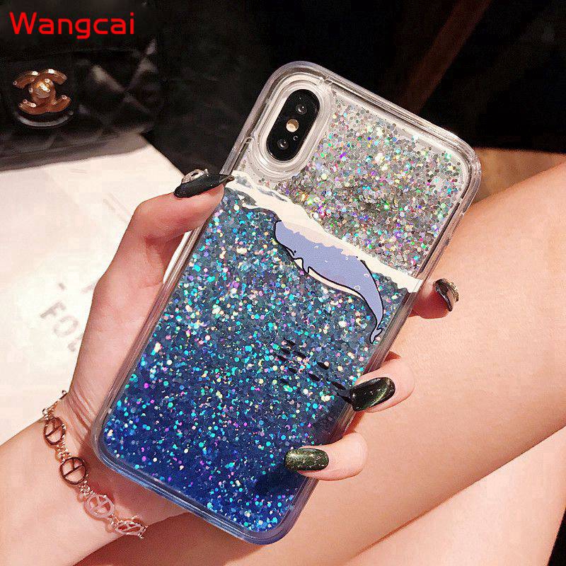 OPPO Realme 6 5 Pro A92s A8 A31 2020 Case Quicksand Liquid Unicorn Flamingo Glitter Bling Cute Cartoon Clear Case Cover