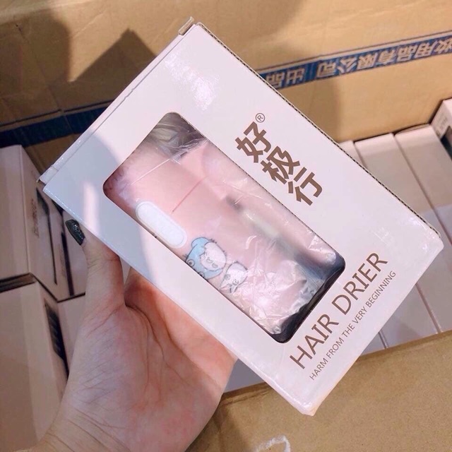 Máy sấy tóc mini gấu, vịt