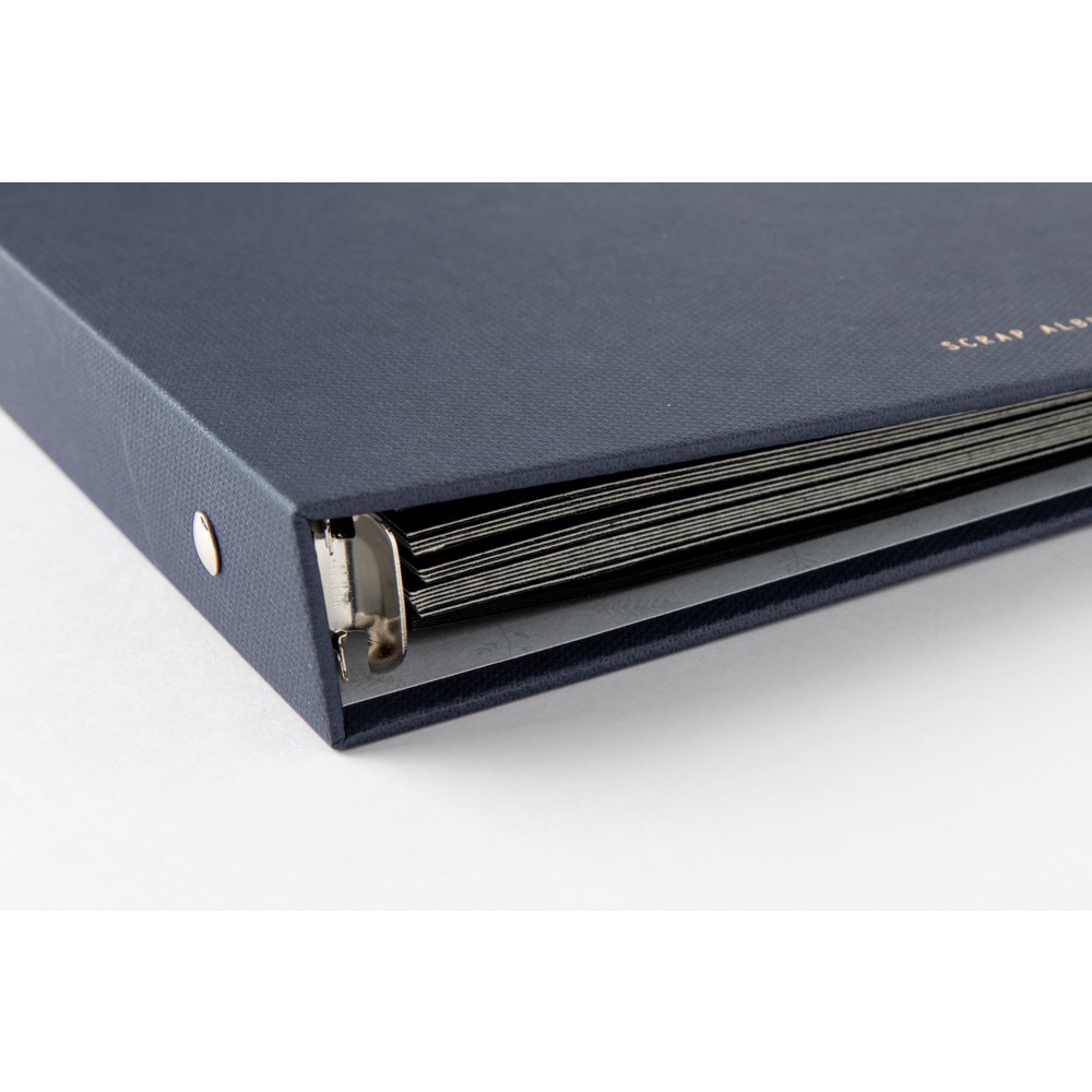 Binder Collect Book ARTBOX Hàn Quốc Đựng Ảnh Kỉ Niệm Bìa Vải Màu Xanh Navy Phong Cách Cổ Điển