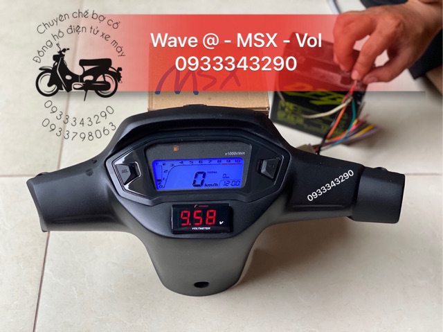 Trọn Bộ Bợ Cổ Wave @ - Wave Thái Chế Đồng Hồ Msx - Báo Vol