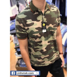 Áo thun polo camo rằn ri lính xuất dư