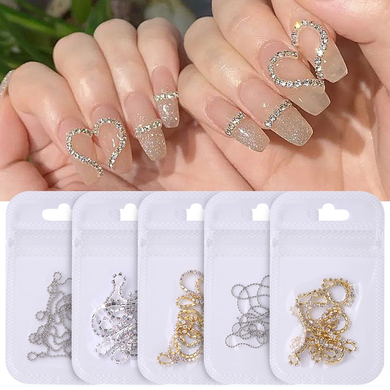 Phụ kiện chuỗi hạt UR SUGAR trang trí móng tay nghệ thuật tiện dụng