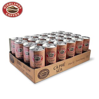 Thùng 24 lon cà phê sữa đá Highlands coffee 185ml/lon