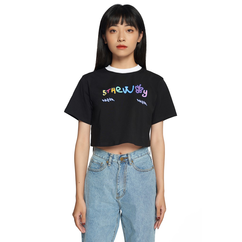 Áo thun croptop 5THEWAY /teddy bear/ CROP TEE