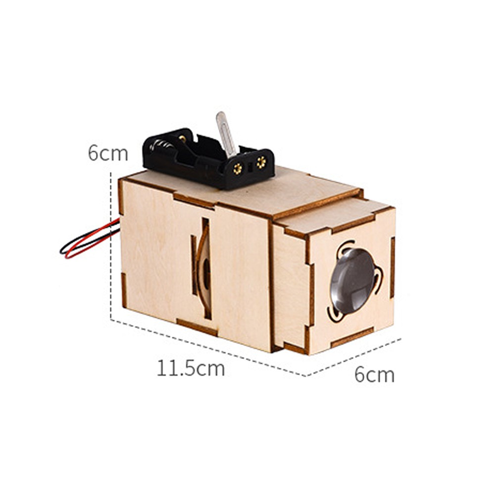 Bộ đồ chơi khoa học tự làm máy chiếu slide mini bằng gỗ – DIY Wood Steam
