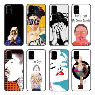 Cartoon Cool Man Back Cover Samsung Galaxy A71 5G/ A70E/ M21/ M11/ M10S/ M80S Soft TPU Case