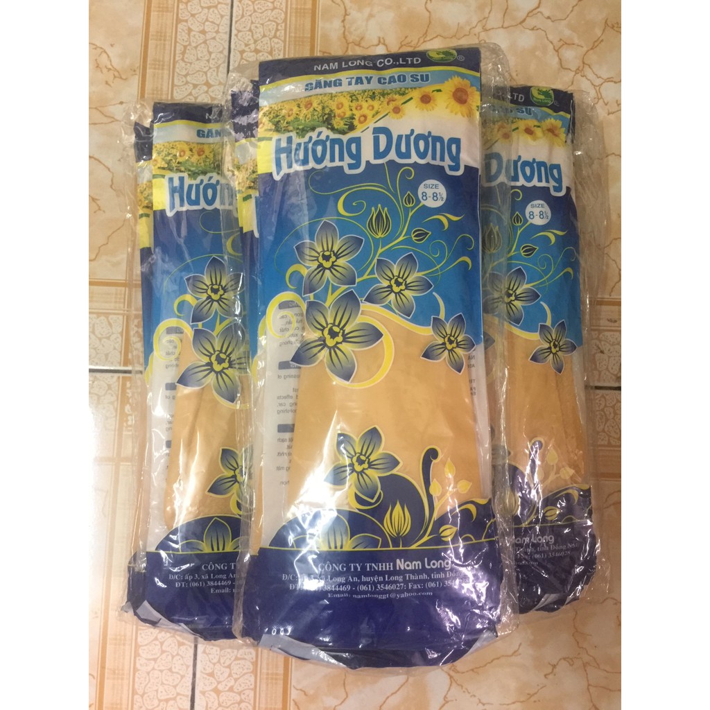 Găng tay cao su hướng dương