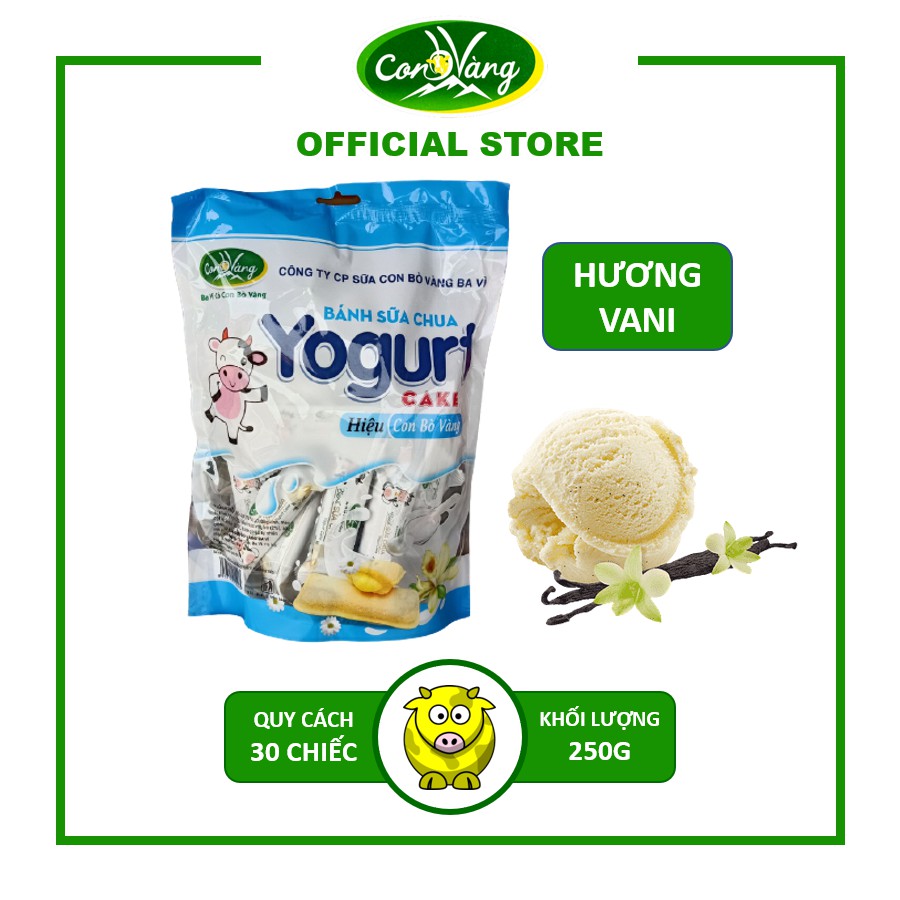Bánh Sữa Chua Con Bò Vàng Ba Vì Hương Vani 250g