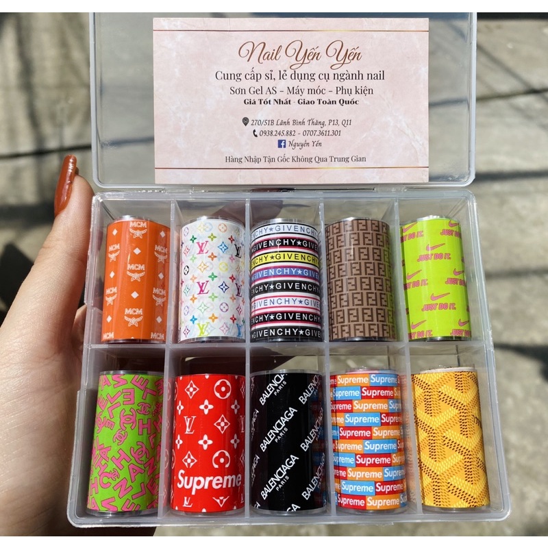 Set foil trang trí móng